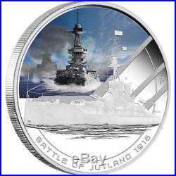 Cook Islands 2011 $1 Famous Naval Battles Jutland 1916 1 Oz Silver Proof Coin