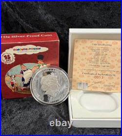 Cook Islands 2011 25$ cartoon Karlsson on the Roof 5Oz Silver Coin Mintage500