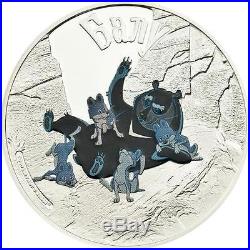 Cook Islands 2011 $5 Cartoon Adventures of Mowgli Balu 1Oz Silver Coin LIMITED