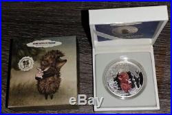 Cook Islands 2011 5$ Cartoon Soyuzmultfilm Hedgehog In The Fog 1Oz Silver Coin