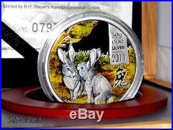 Cook Islands 2011 5$ Lunar The Year of the Rabbit Silver Proof Coin
