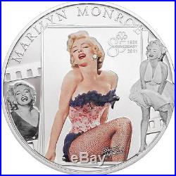 Cook Islands 2011 $5 MARILYN MONROE Silver Coin with real Dimond