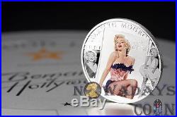Cook Islands 2011 $5 MARILYN MONROE Silver Proof Coin with real Dimond