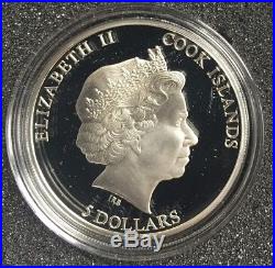 Cook Islands 2011 5$ MUONIONALUSTA METEORITE Proof Silver Coin