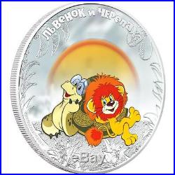 Cook Islands 2011 $5 Soyuzmultfilm Little Lion and Turte 1oz Silver Proof Coin