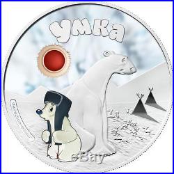 Cook Islands 2011 $5 Soyuzmultfilm Umka 1 Oz Silver Proof Coin