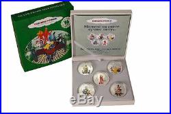 Cook Islands 2011 5x5$ Town Musicians of Bremen 5x1 Oz Limited Silver Coins Set