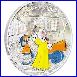 Cook Islands 2011 5x5$ Town Musicians of Bremen 5x1 Oz Limited Silver Coins Set