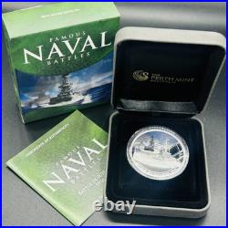 Cook Islands 2011 Famous Naval Battles Jutland 1oz Silver Proof Coloured $1 Coin