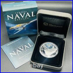 Cook Islands 2011 Famous Naval Battles Midway 1oz Silver Proof Coloured $1 Coin