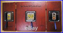 Cook Islands 2011 Hieronymus Bosch Earthly Delights 3 Silver Coin Set Triptych