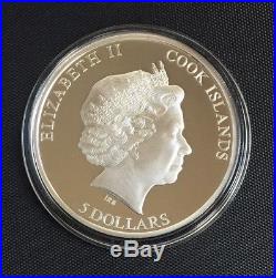 Cook Islands 2011 MUONIONALUSTA METEORITE $5 Proof Silver Coin