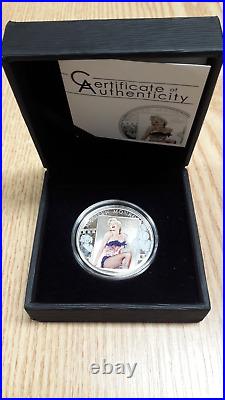 Cook Islands 2011 Marilyn Monroe 85th Colorized Unc Silver Proof Coin