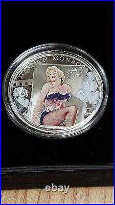 Cook Islands 2011 Marilyn Monroe 85th Colorized Unc Silver Proof Coin
