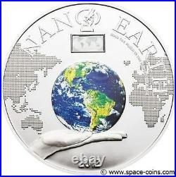 Cook Islands, 2012, 10$, NANO EARTH With NANO Chip! 50g Silver Proof Coin