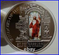 Cook Islands 2012 $10 WINDOWS OF HEAVEN Isaac's Cathedral St. Petersburg Coin