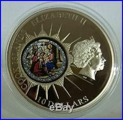 Cook Islands 2012 $10 WINDOWS OF HEAVEN St. Catherine Bethlehem 50 g Silver Coin
