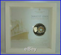 Cook Islands 2012 $10 WINDOWS OF HISTORY RMS Titanic 50 g Silver Coin