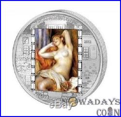 Cook Islands 2012 20$ Renoir Masterpieces of Art Sleeping Bather 3Oz Silver Coin