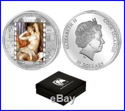 Cook Islands 2012 $20 Renoir Masterpieces of Art Sleeping Bather 3Oz Silver Coin