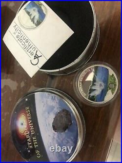 Cook Islands 2012 $5 Seymchan Meteorite Proof Silver Coin