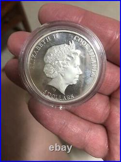 Cook Islands 2012 $5 Seymchan Meteorite Proof Silver Coin