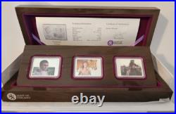Cook Islands 2012 $5 WAR AND PEACE Leo Tolstoy 3 x 1 Oz Silver Proof Coin Set