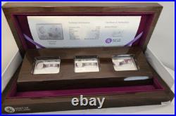 Cook Islands 2012 $5 WAR AND PEACE Leo Tolstoy 3 x 1 Oz Silver Proof Coin Set