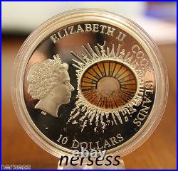 Cook Islands 2012 TITANIC 100th Anniv 2 Oz $10 Proof Silver Coin Glass Insert