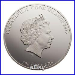 Cook Islands 2013 $100 Silver Proof Coin 400 Years Romanov Dynasty 1613-2013 RAR