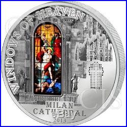 Cook Islands 2013 10$ MILAN Cathedral Windows Of Heaven 50g Proof Silver Coin