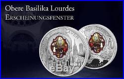 Cook Islands 2013 10$ Windows of Heaven LOURDES Silver Coin