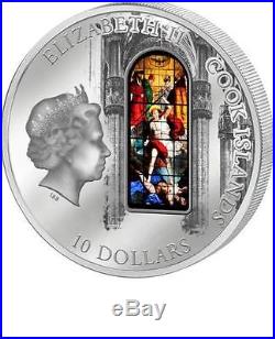 Cook Islands 2013 $10 Windows of Heaven Milan Cathedral 50g Silver Proof Coin