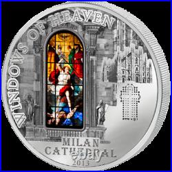 Cook Islands 2013 10$ Windows of Heaven Milan Duomo Cathedral Silver Coin 10