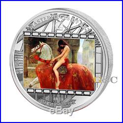 Cook Islands 2013 20$ Lady Godiva Collier Masterpieces of Art silver coin