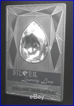 Cook Islands 2013 20$ Luxury Line II 100g Proof Silver Coin with Swarovski