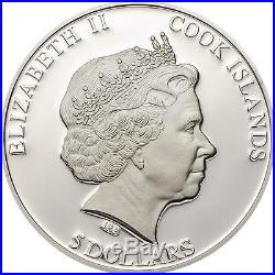 Cook Islands 2013 $5 Hollywood Legends IV Brigitte Bardot Silver Coin Proof