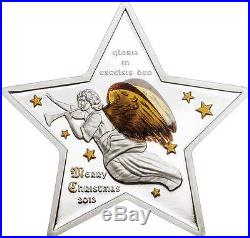 Cook Islands 2013 5$ Merry Christmas Gloria in Excelsis Deo 3D Silver Coin
