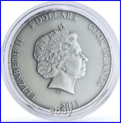 Cook Islands 2013 Cartoon Soyuzmultfilm Cinderella AntiqueFinish 1oz Silver Coin