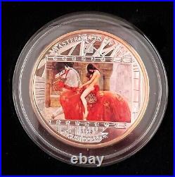 Cook Islands 2013 Lady Godiva by John Collier $20 Silver Proof Coin Swarovski