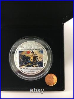 Cook Islands 2013 Liberty Leading People by Delacroix $20 Pure Silver Proof Coin