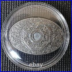 Cook Islands 20145$ Florence Ceilings of Heaven NANO LAST JUDGMENT Silver Coin