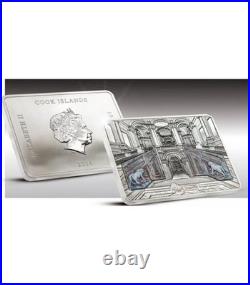 Cook Islands 2014 10$ Grand Interiors CASERTA PALACE Reggia 2,5 Oz Silver Coin