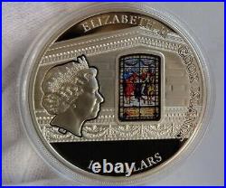 Cook Islands 2014 $10 WINDOWS OF HEAVEN Buenos Aires Proof Silver Coin