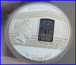 Cook Islands 2014 $10 WINDOWS OF HEAVEN Buenos Aires Proof Silver Coin