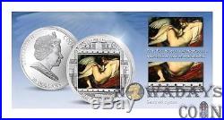 Cook Islands 2014 $20 Masterpieces of Art Rubens Leda and Swan 3oz Silver Coin