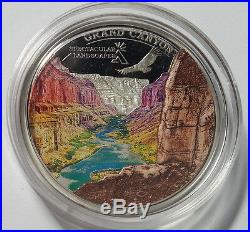Cook Islands 2014 Grand Canyon $5 Silver Proof Coin with Marble Insert