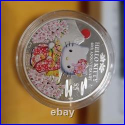 Cook Islands 2014 Hello Kitty 40th Anniversary 1oz 999 Silver Coin Proof