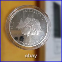 Cook Islands 2014 Hello Kitty 40th Anniversary 1oz 999 Silver Coin Proof