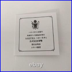 Cook Islands 2014 Hello Kitty 40th Anniversary. 999 Silver Coin Limited 5000